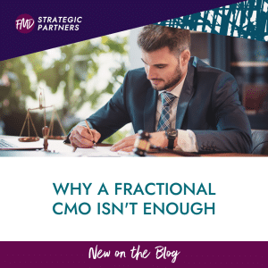 Man writing about fractional CMO